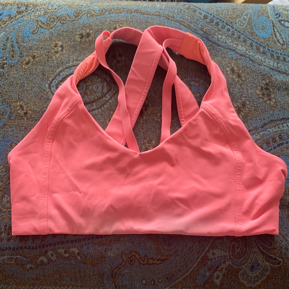 Orange - Pink Lululemon sports bra